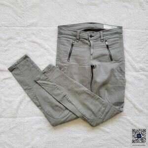 Rag & Bone Midrise Olive Skinny Jeans